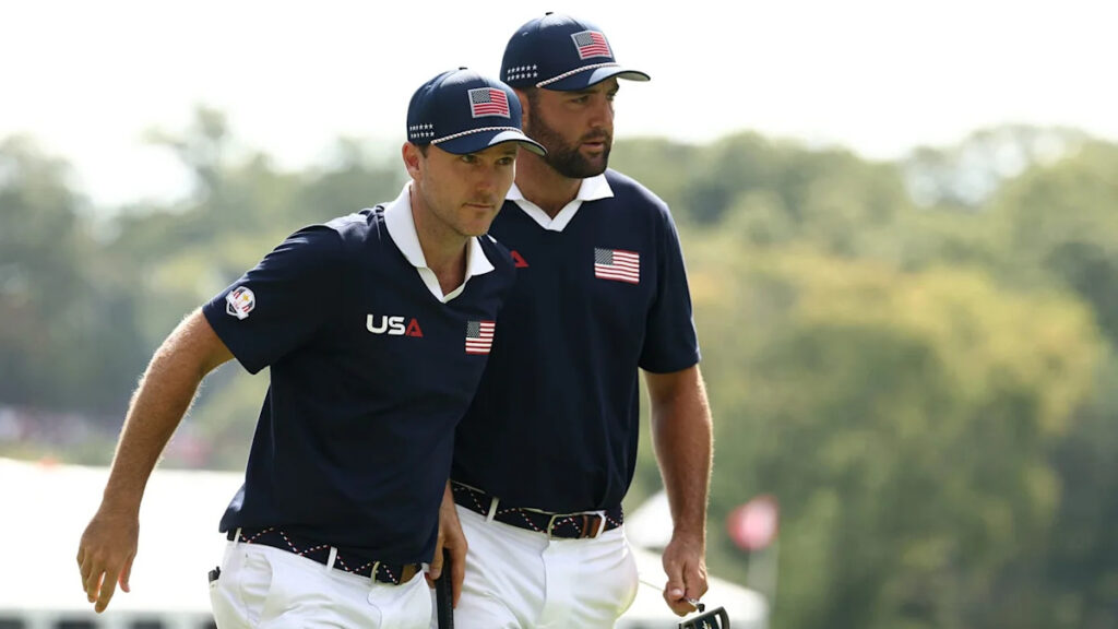 Russell Henley shares if he feels under pressure when paired with Scottie Scheffler at team events