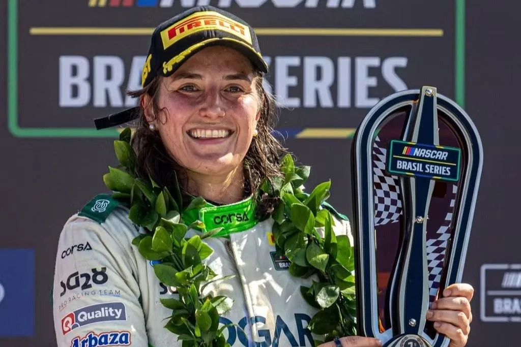 Tatiana Calderón becomes first woman to win NASCAR Brazil race overall Tatiana Calderón becomes first woman to win NASCAR Brazil race overall