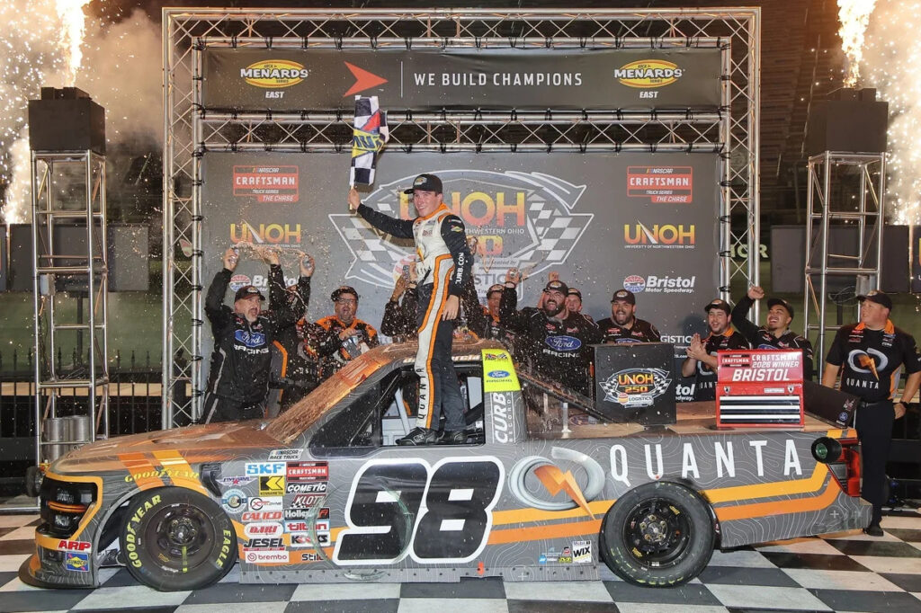 Jake Garcia earns first NASCAR Truck win after nightmare race for Front Row Motorsports Jake Garcia earns first NASCAR Truck win after nightmare race for Front Row Motorsports