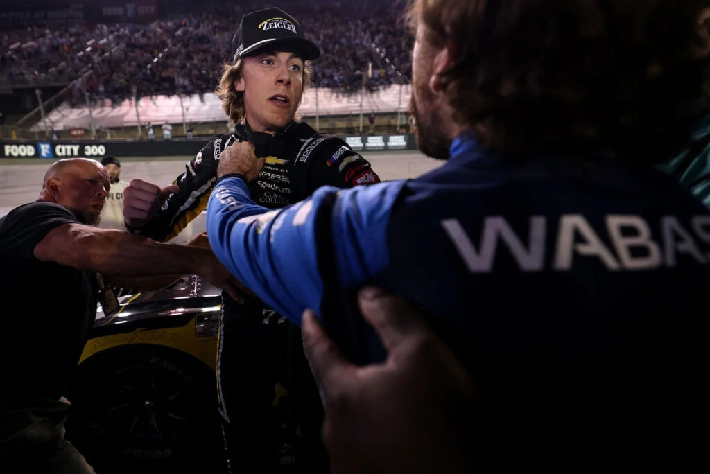 Ric Flair told drivers to take their helmets off and fight; NASCAR delivered Ric Flair told drivers to take their helmets off and fight; NASCAR delivered