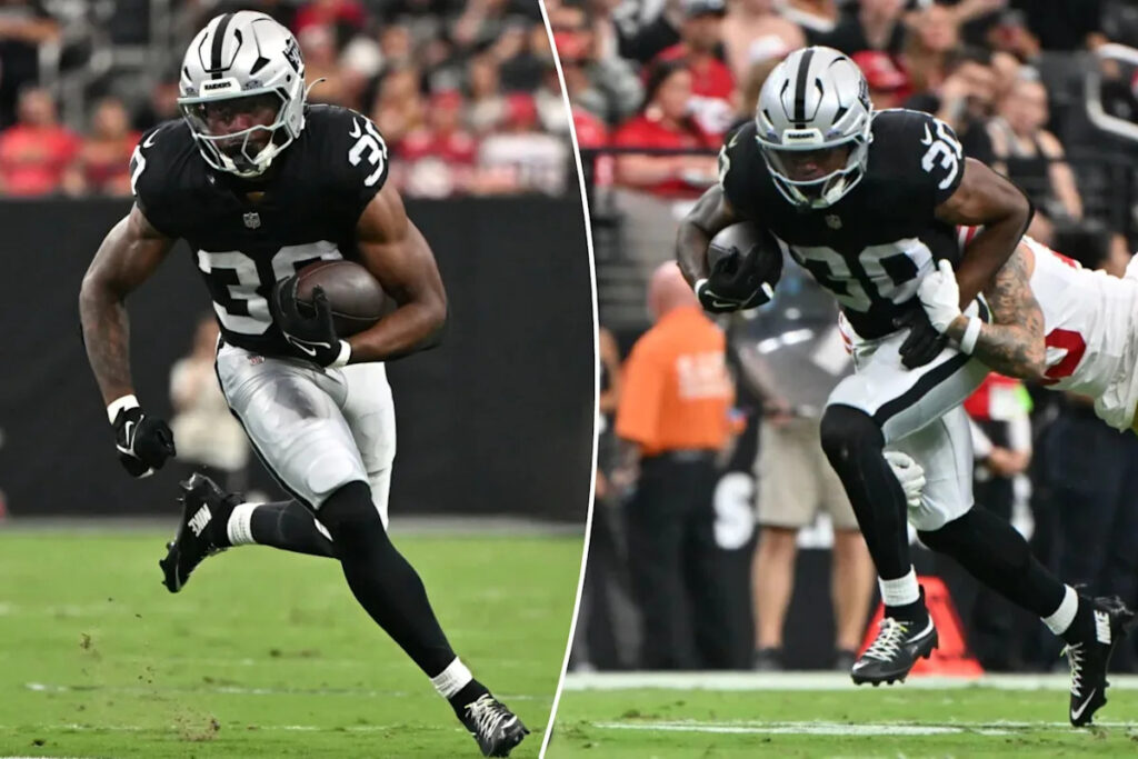 Raiders rookie running back length catching eyes of everybody