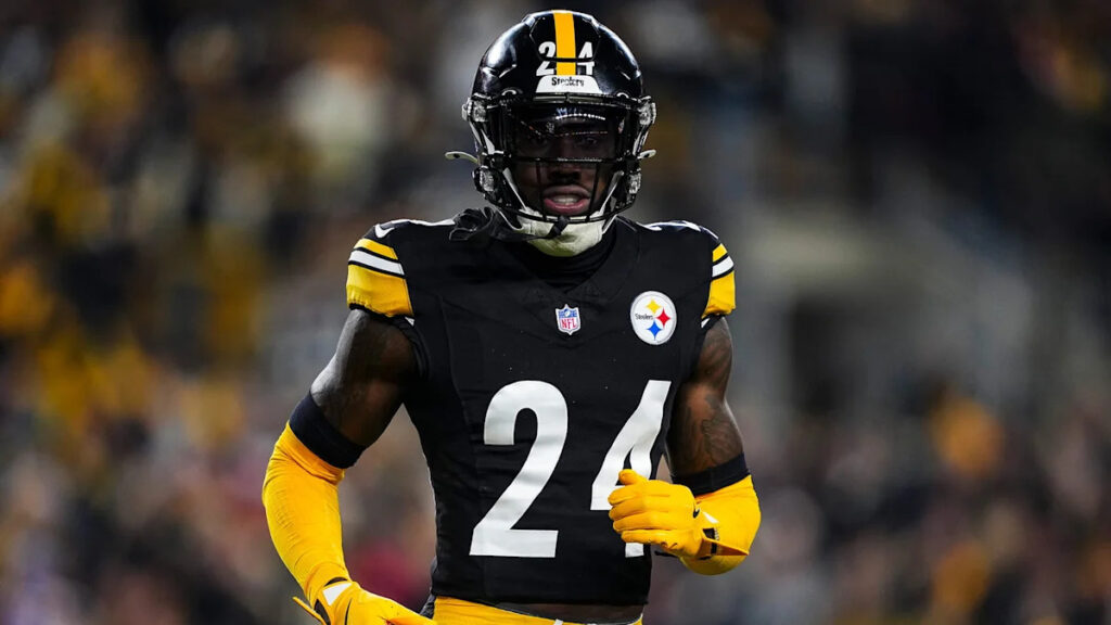 Joey Porter Jr. is listed as limited in practice, due to a back injury Joey Porter Jr. is listed as limited in practice, due to a back injury