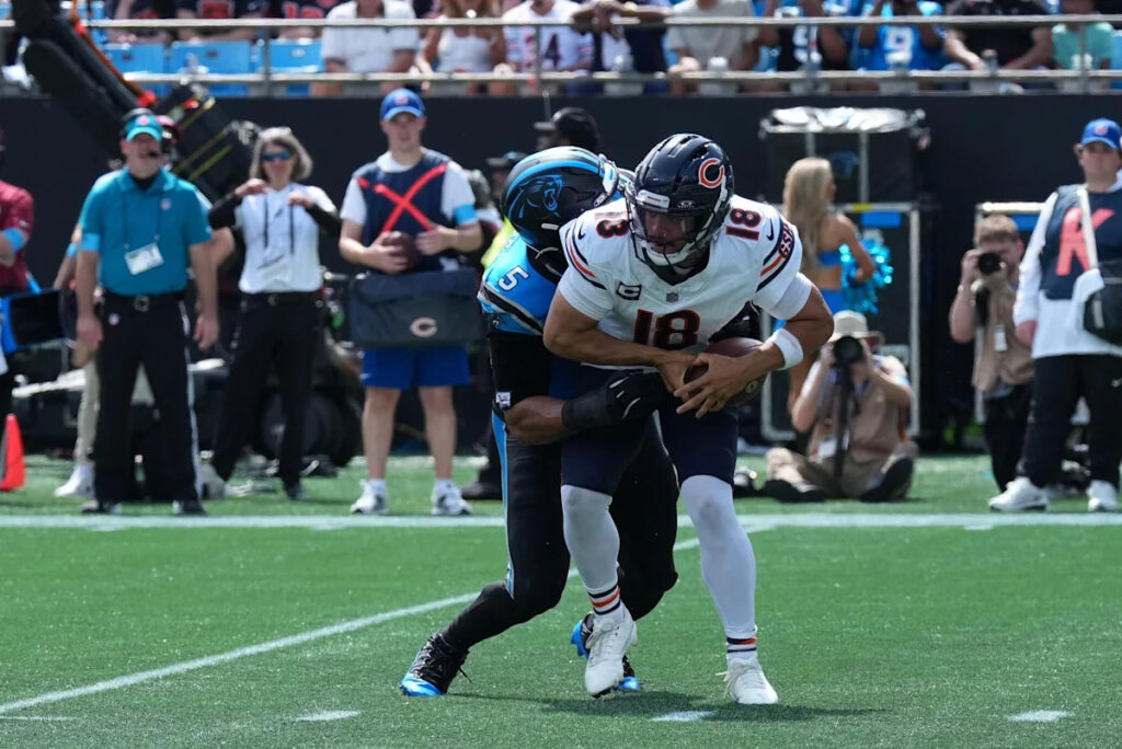 Chicago Bears Pass Protection Analysis on the Sacks Allowed vs Panthers