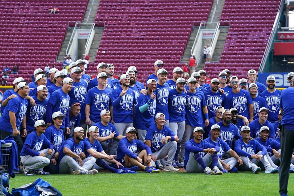 Dodgers win another division title, even if it didn’t follow the script