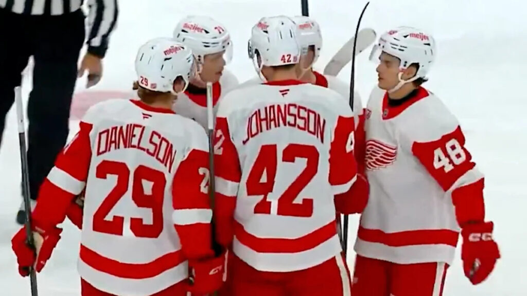 Young Red Wings Come Alive In 7-4 Exhibition Win Over Penguins Young Red Wings Come Alive In 7-4 Exhibition Win Over Penguins