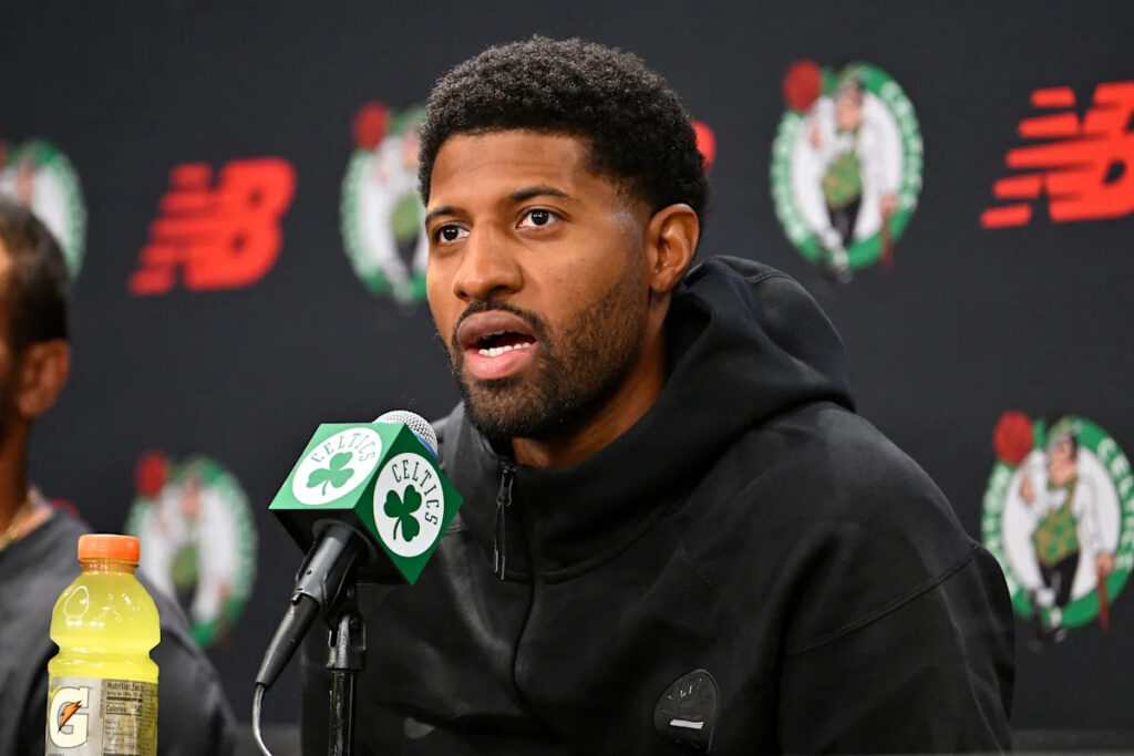 Paul George has ‘chip on my shoulder’ as he joins Celtics after Jaylen Brown trade