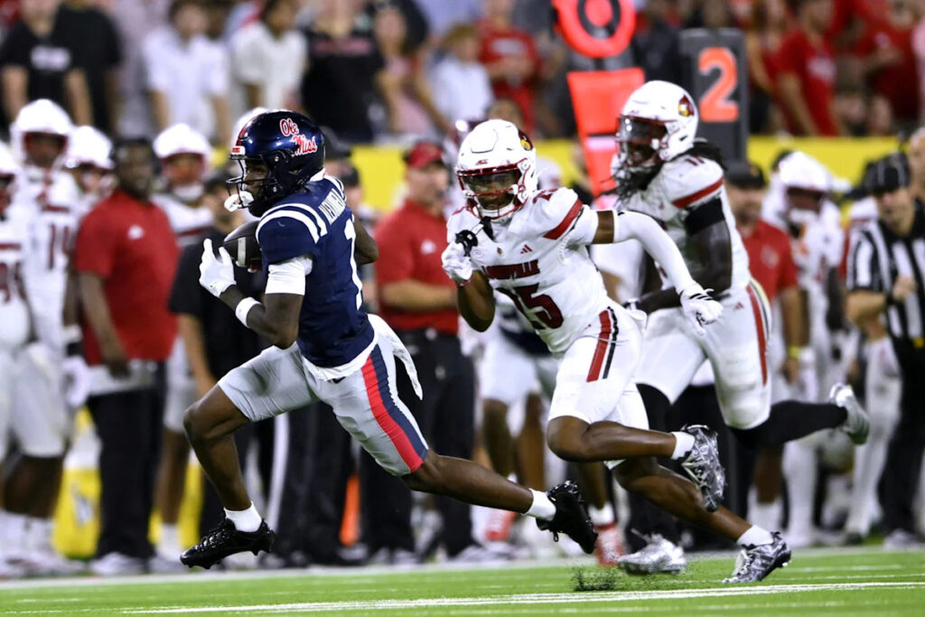 Deuce Alexander injury update: Ole Miss WR leaves for locker room after TD catch