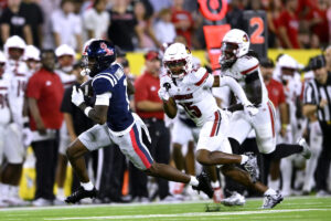 Deuce Alexander injury update: Ole Miss WR leaves for locker room after TD catch