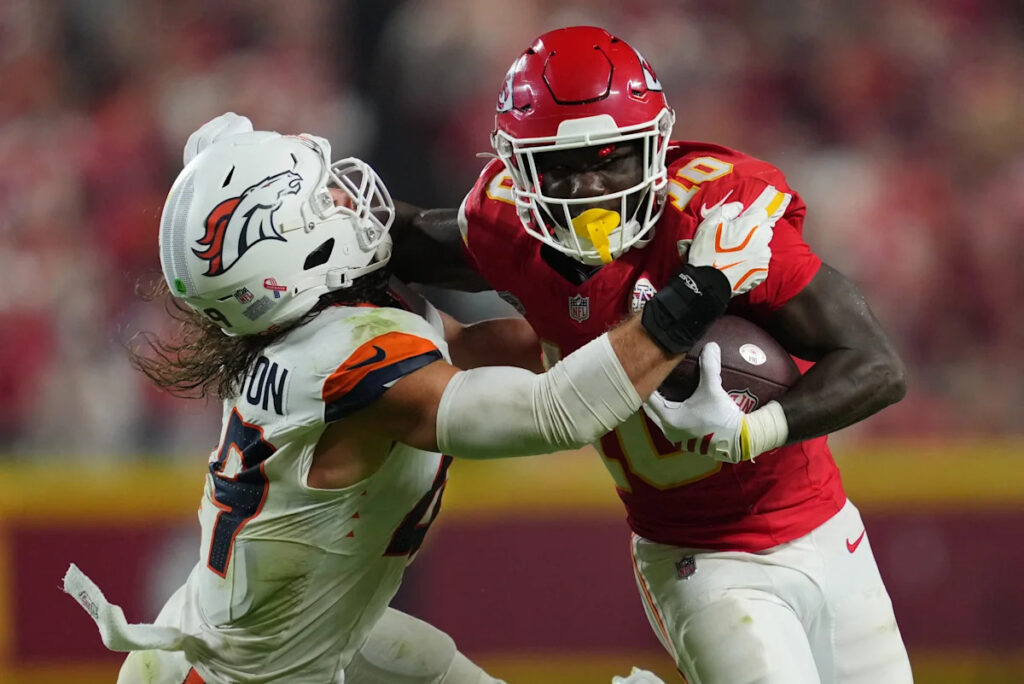 Emmett Johnson totals 68 yards in NFL debut