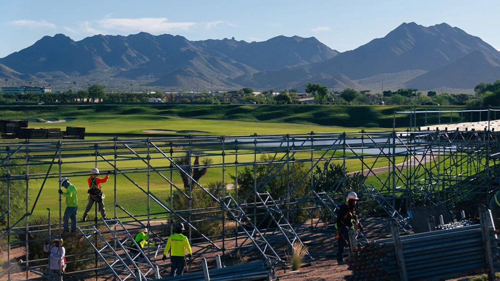 Four-month build-out at TPC Scottsdale for 2027 WM Phoenix Open well underway