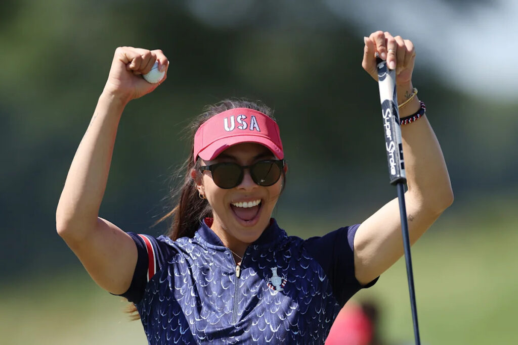 For the first time in a long time, there’s a mom on the U.S. Solheim Cup team